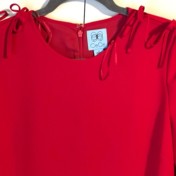 New CeCe Long Sleeves Women's Dress Red Size 4 - Picture 6 of 12